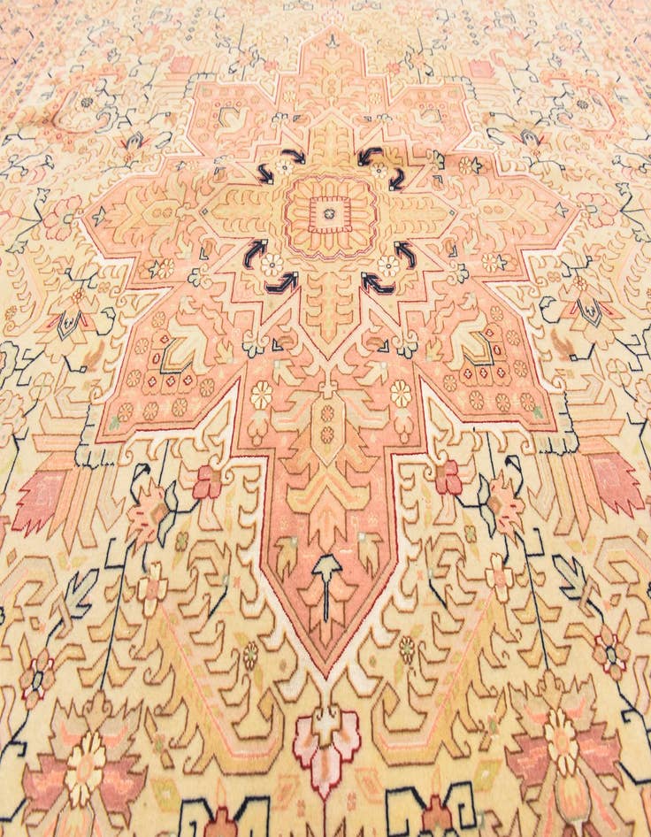 Detail image of  6' 7 x 9' 10  Hand Knotted Tabriz Persian Rug