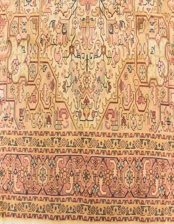 Detail image of  6' 7 x 9' 10  Hand Knotted Tabriz Persian Rug