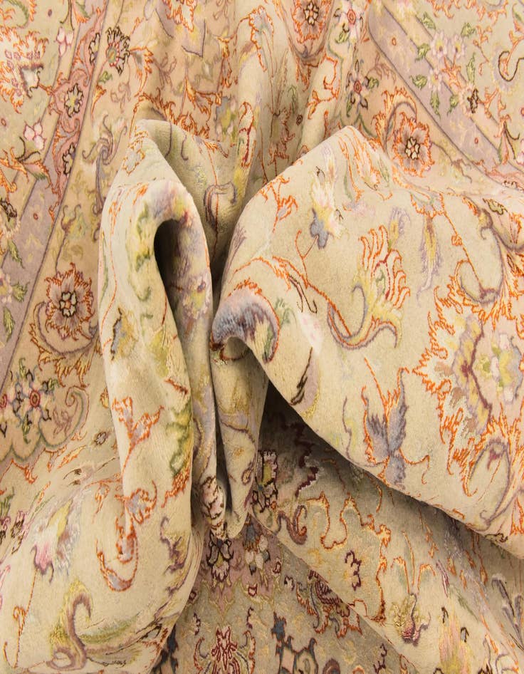 Detail image of  6' 6 x 10'  Hand Knotted Tabriz Persian Rug