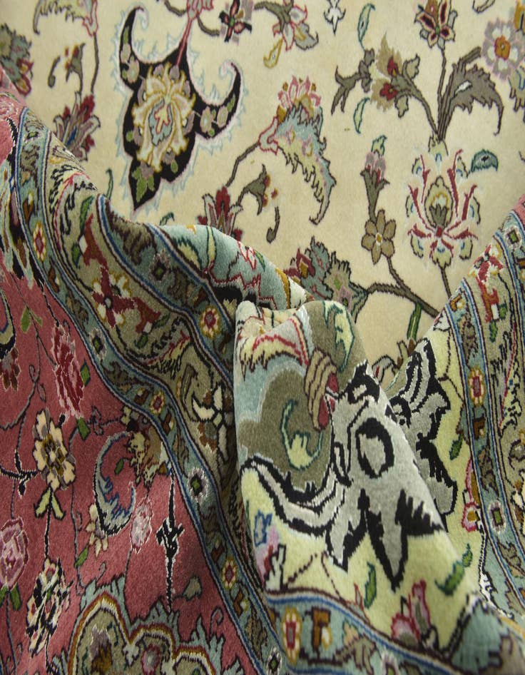 Detail image of  8' 2 x 11' 7  Hand Knotted Tabriz Persian Rug