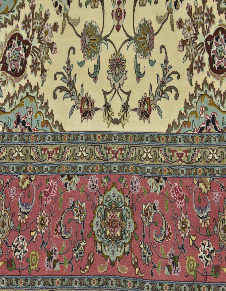 Detail image of  8' 2 x 11' 7  Hand Knotted Tabriz Persian Rug