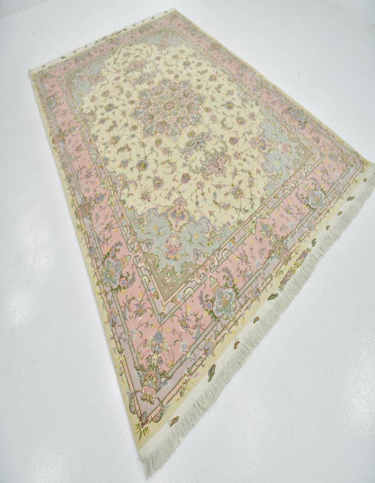 Detail image of  8' 2 x 11' 4  Hand Knotted Tabriz Persian Rug