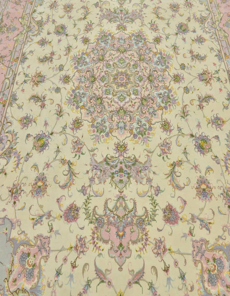 Detail image of  8' 2 x 11' 4  Hand Knotted Tabriz Persian Rug