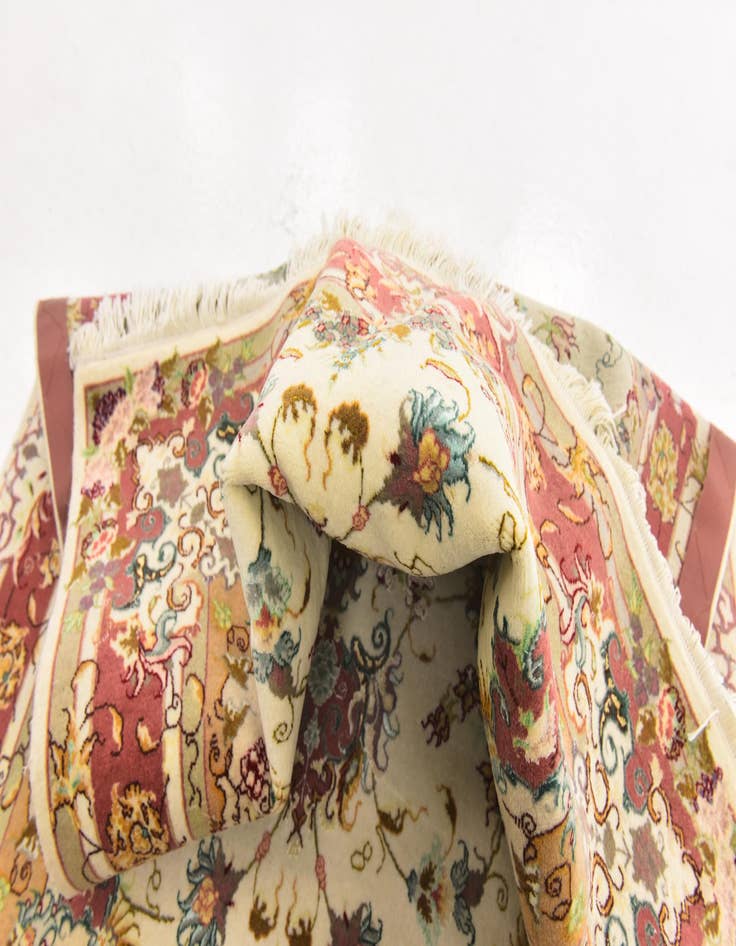 Detail image of  3' 3 x 5' 1  Hand Knotted Tabriz Persian Rug