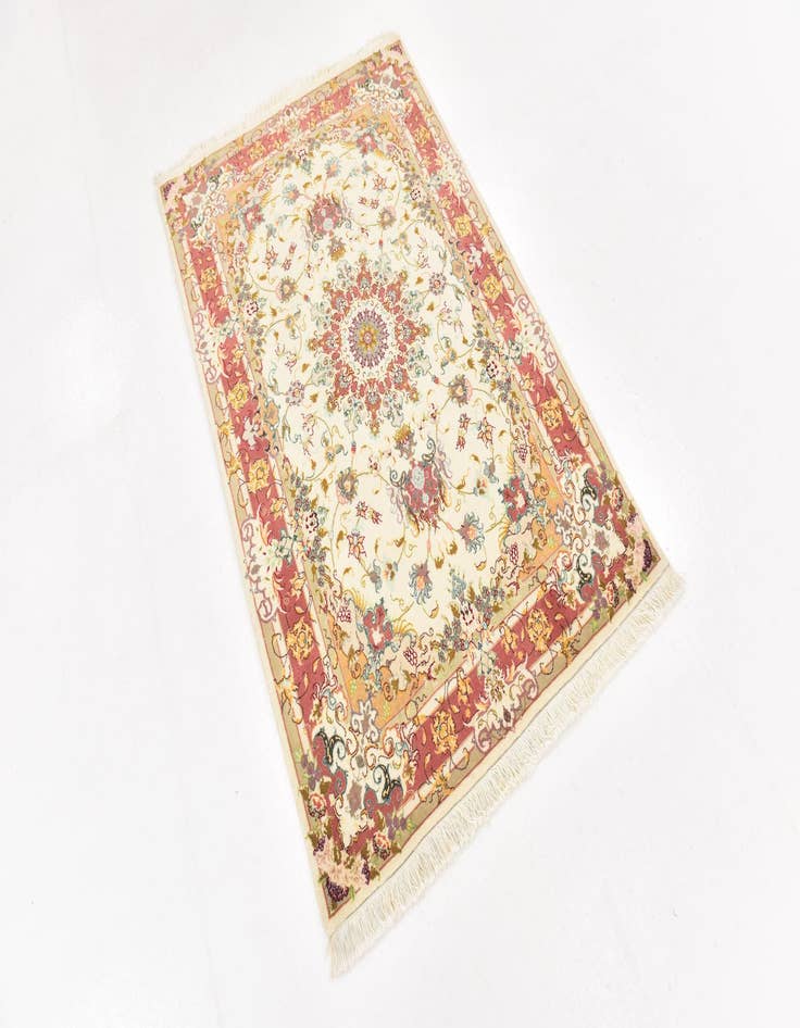 Detail image of  3' 3 x 5' 1  Hand Knotted Tabriz Persian Rug