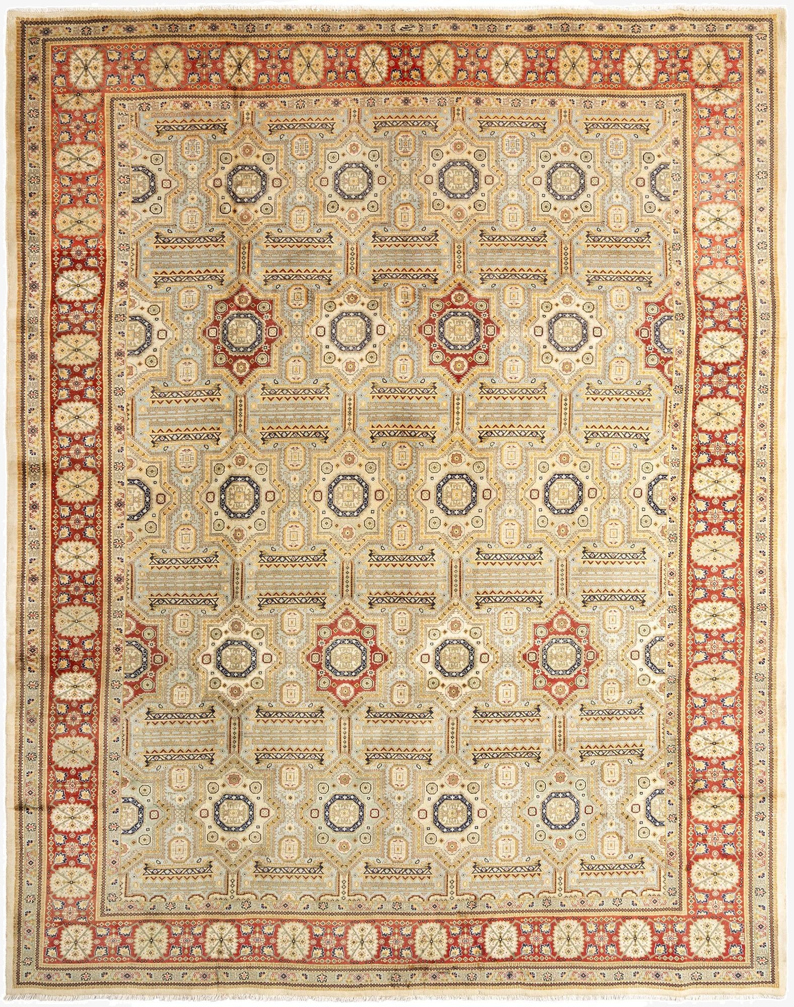  10' 8 x 13' 7 Tabriz Wool Rug