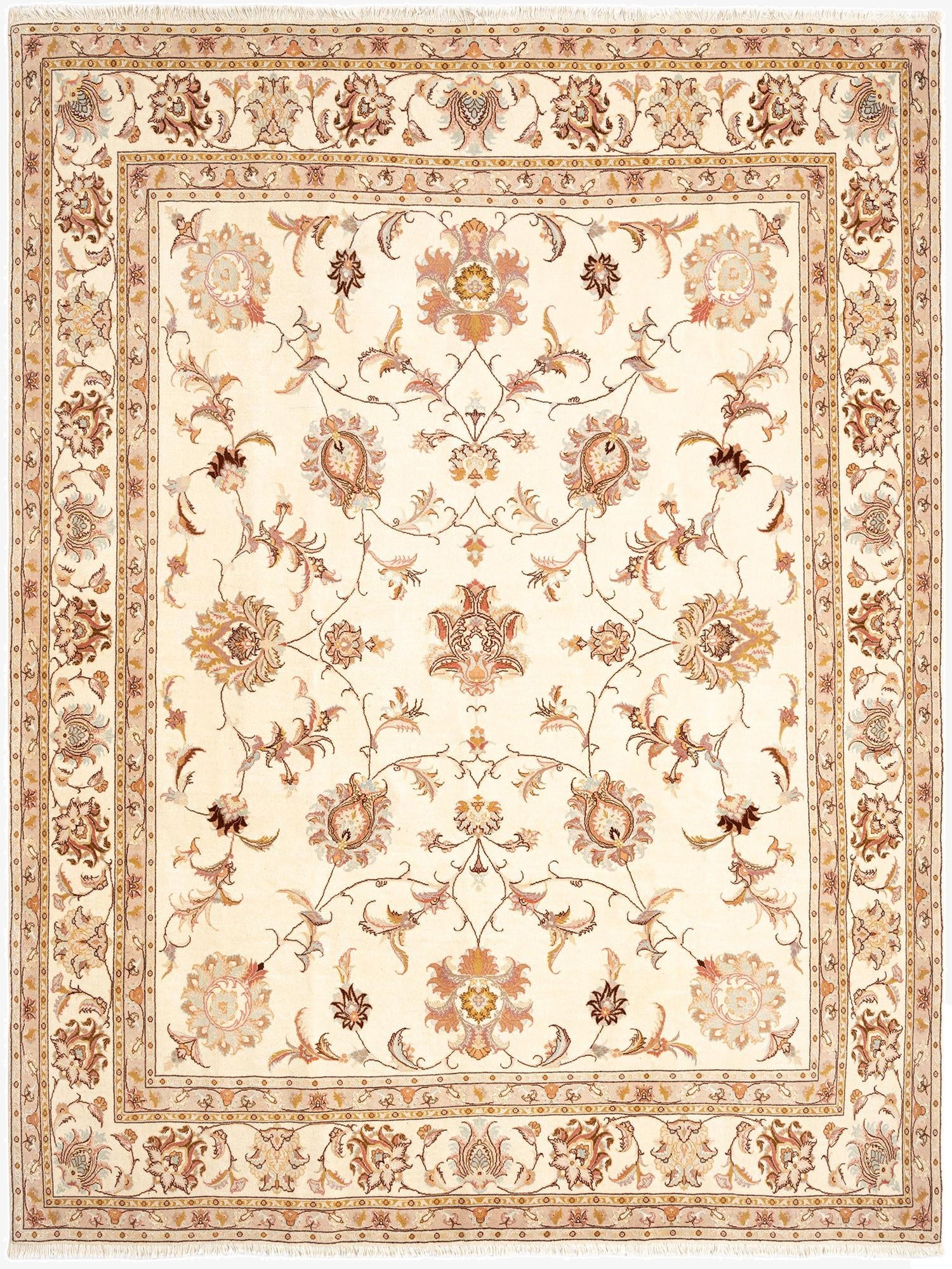  6' 7 x 8' 6 Tabriz Rug