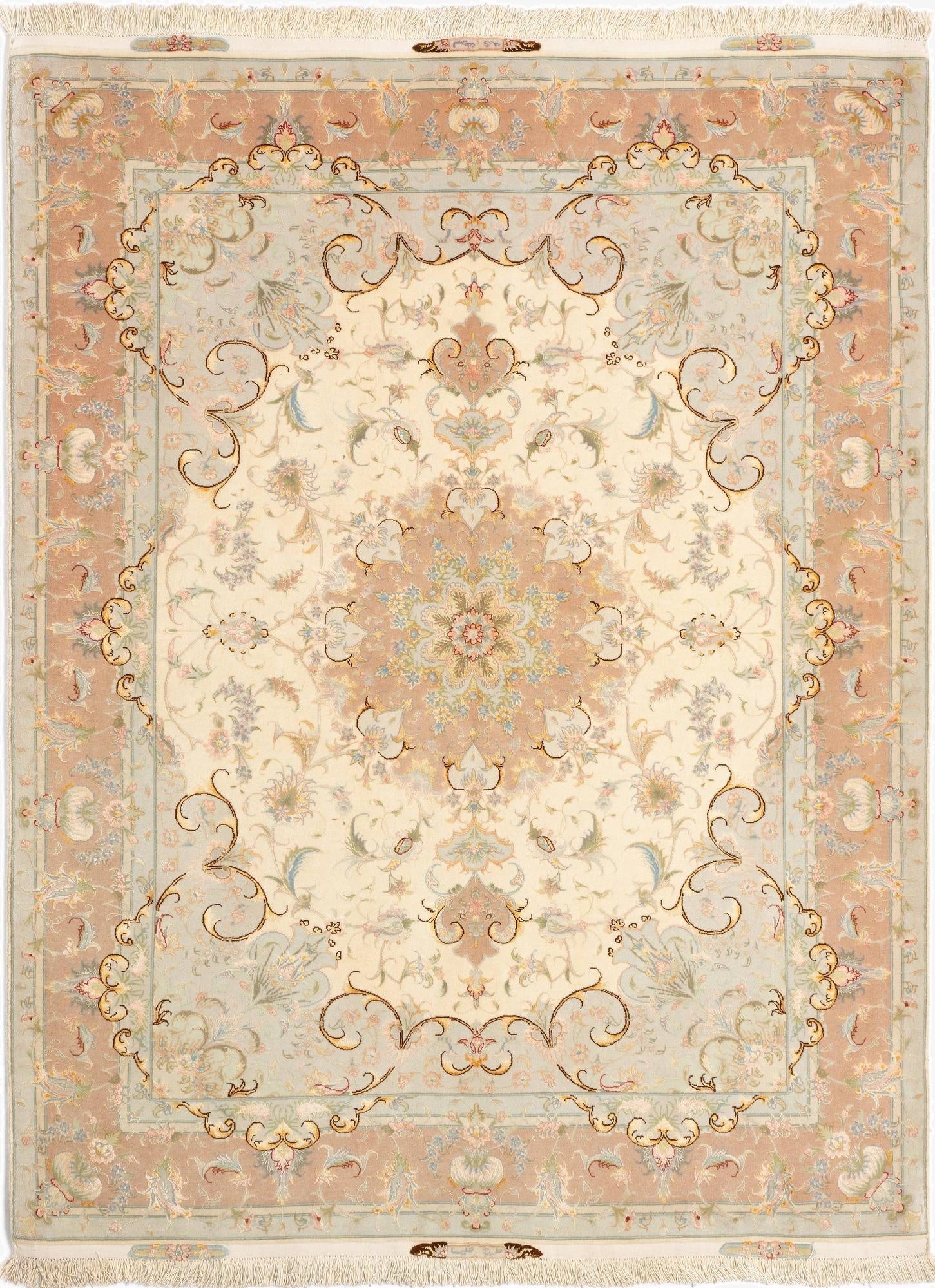 5' 1 x 6' 9 Tabriz Rug
