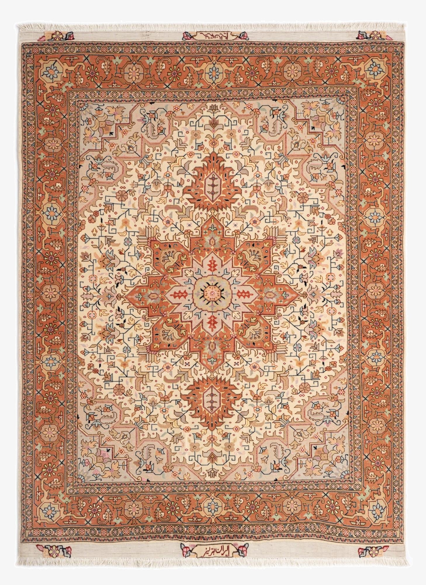  5' 1 x 6' 9 Tabriz Rug