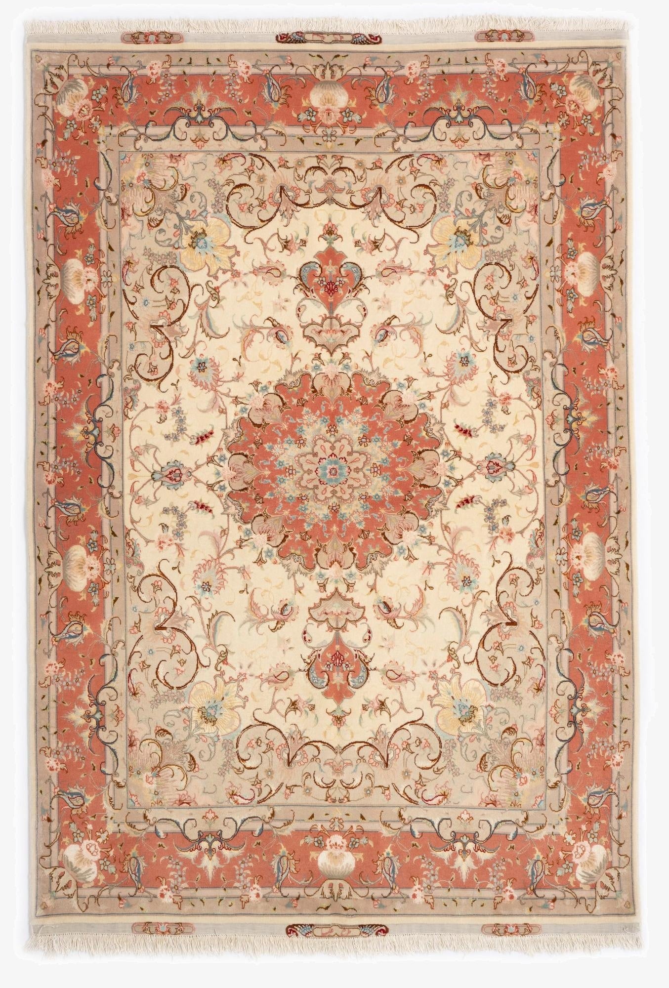  4' 10 x 7' Tabriz Rug