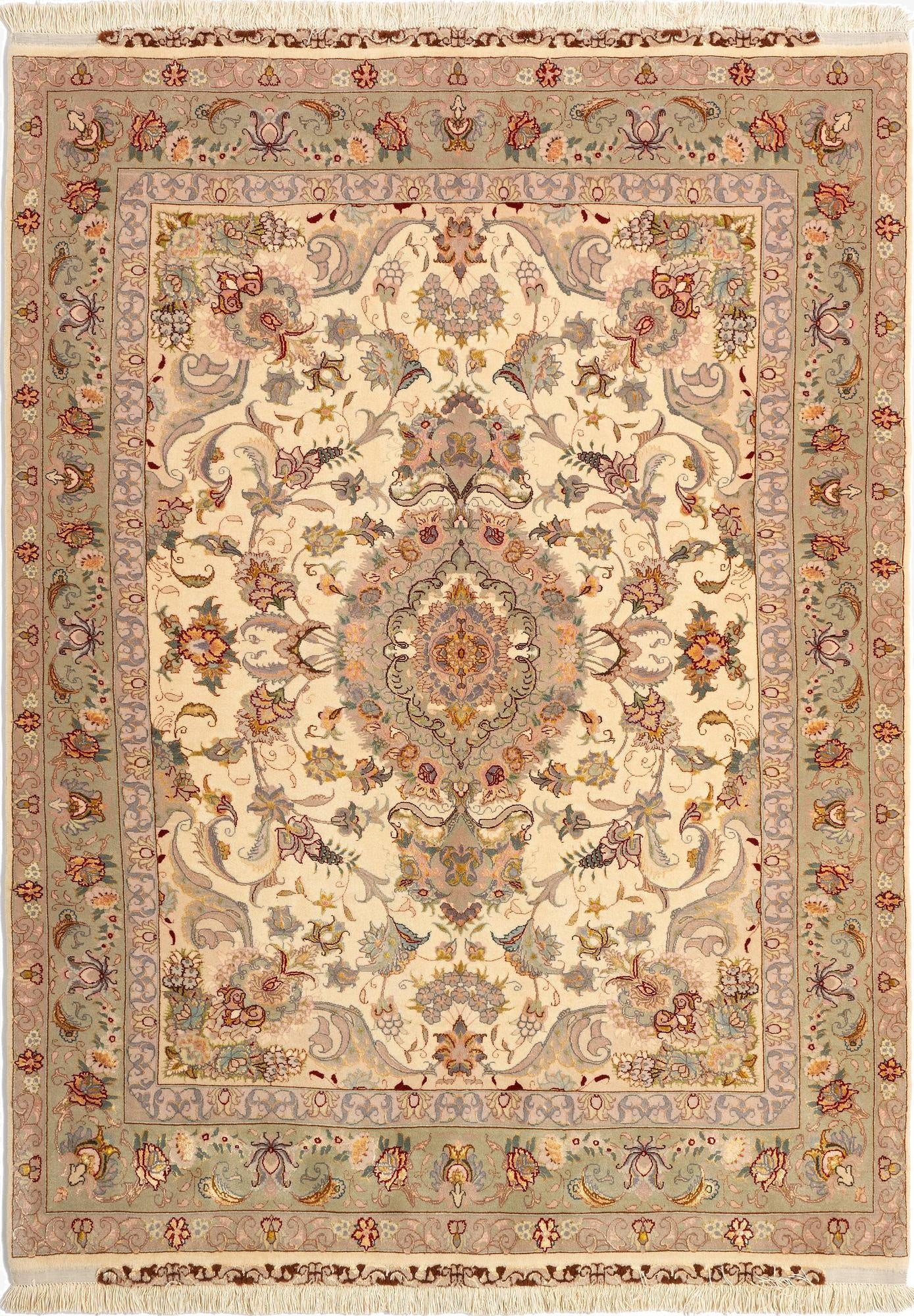  4' 11 x 7' Tabriz Rug