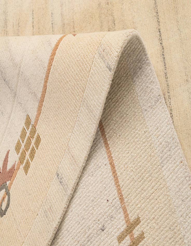 Detail image of  6' 7 x 8' 2  Hand Knotted Tibet Wool Rug