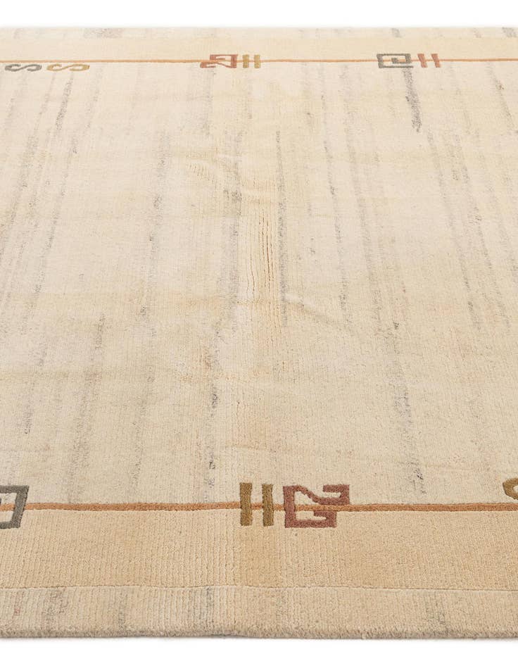Detail image of  6' 7 x 8' 2  Hand Knotted Tibet Wool Rug