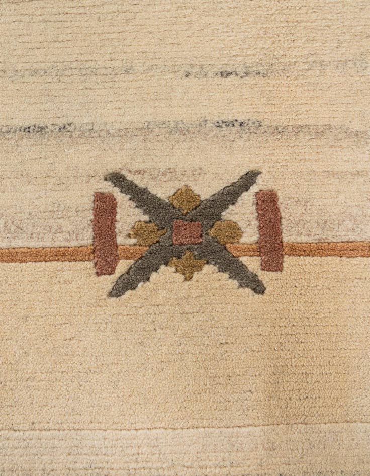 Detail image of  6' 7 x 8' 2  Hand Knotted Tibet Wool Rug