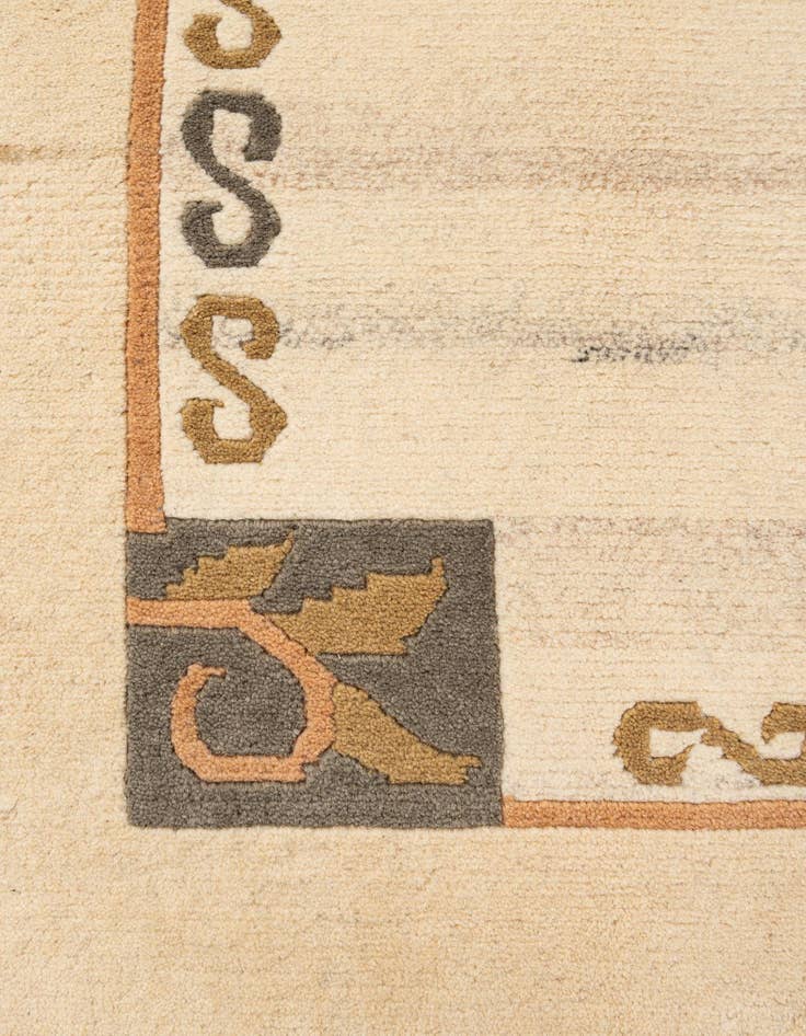 Detail image of  6' 7 x 8' 2  Hand Knotted Tibet Wool Rug