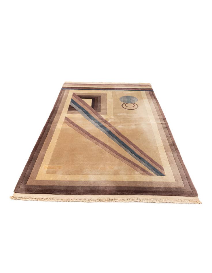 Detail image of  5' x 8' 2  Hand Knotted Tibet Wool Rug