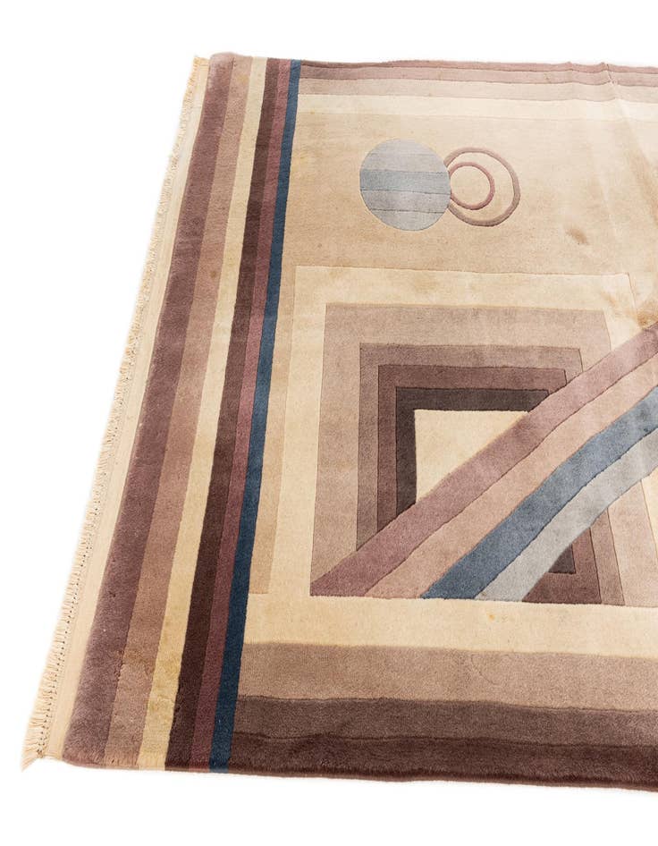 Detail image of  5' x 8' 2  Hand Knotted Tibet Wool Rug