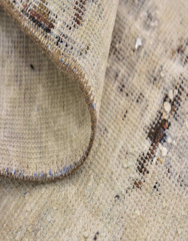 Detail image of  6' 6 x 9' 2  Hand Knotted Ultra Vintage Persian Wool Rug