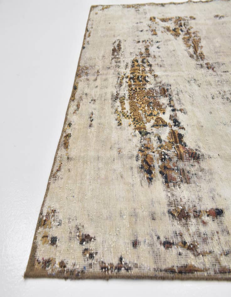 Detail image of  6' 6 x 9' 2  Hand Knotted Ultra Vintage Persian Wool Rug