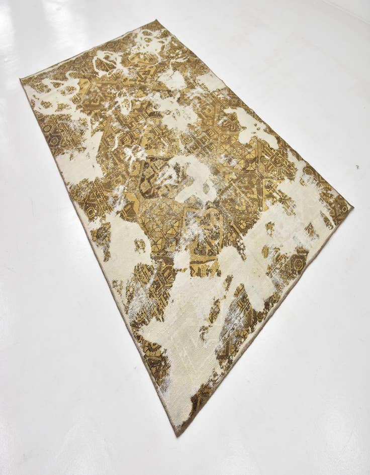 Detail image of  6' 2 x 9' 10  Hand Knotted Ultra Vintage Persian Wool Rug