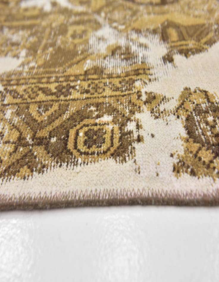 Detail image of  6' 2 x 9' 10  Hand Knotted Ultra Vintage Persian Wool Rug