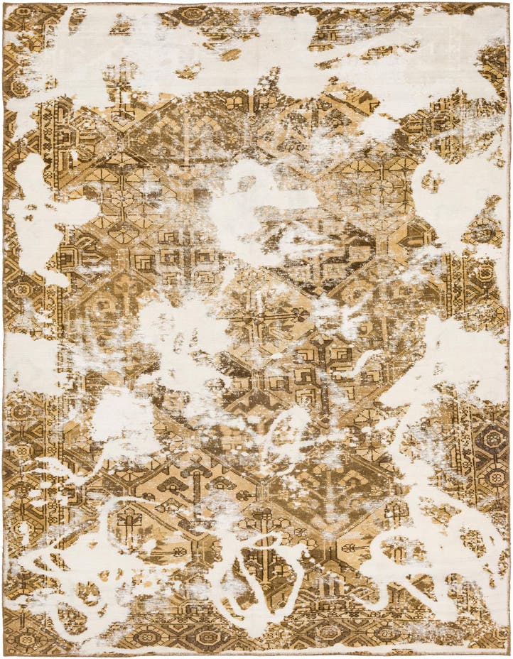  6' 2 x 9' 10  Hand Knotted Ultra Vintage Persian W...