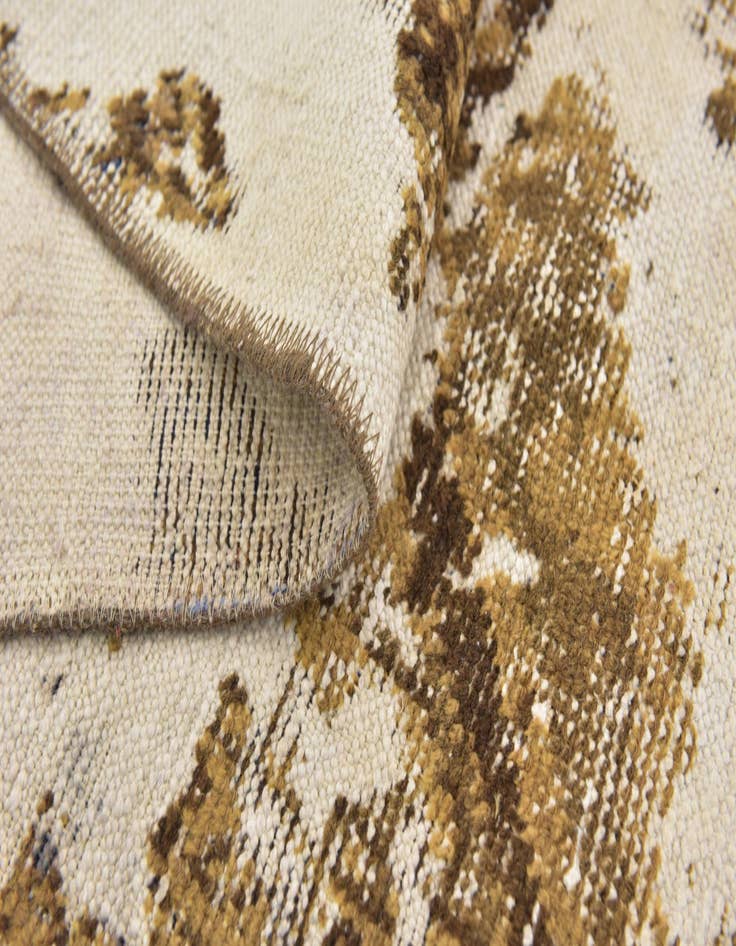 Detail image of  6' 4 x 9' 6  Hand Knotted Ultra Vintage Persian Wool Rug