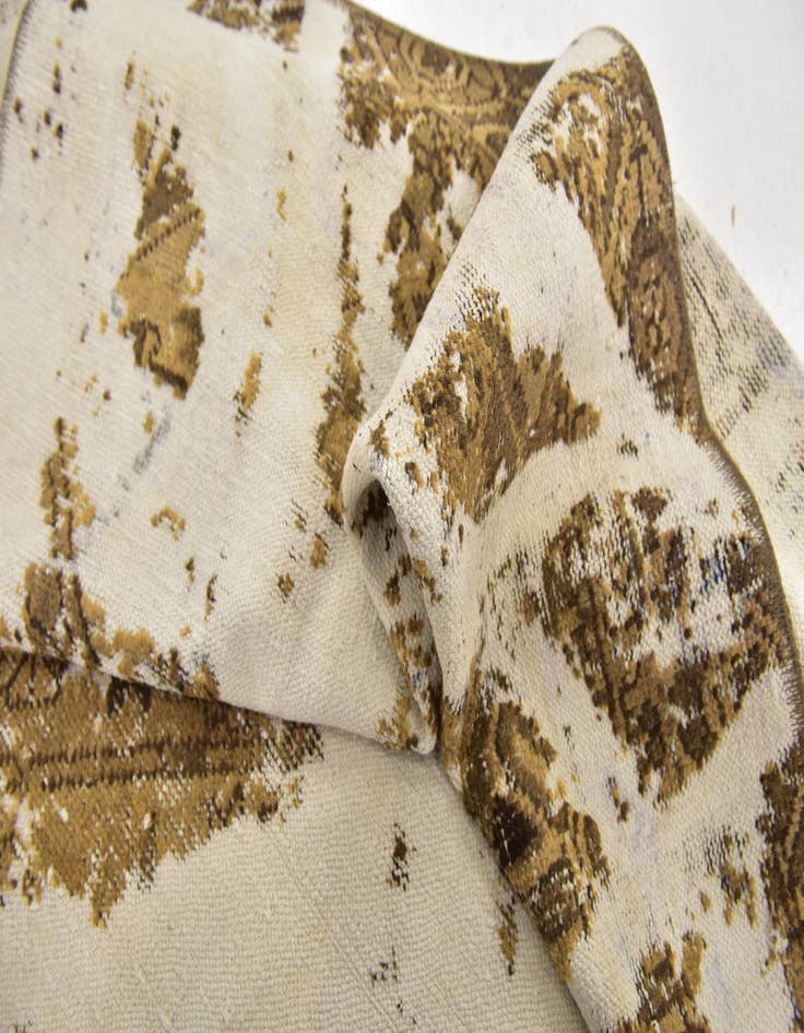 Detail image of  6' 4 x 9' 6  Hand Knotted Ultra Vintage Persian Wool Rug