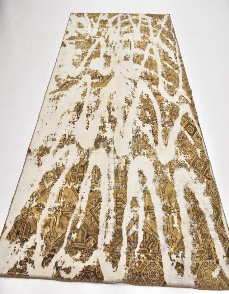 Detail image of  6' 4 x 9' 6  Hand Knotted Ultra Vintage Persian Wool Rug