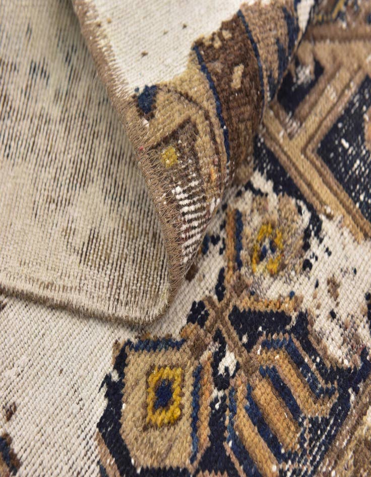 Detail image of  3' 3 x 6'  Hand Knotted Ultra Vintage Persian Wool Rug