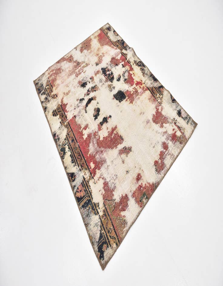 Detail image of  4' x 5' 3  Hand Knotted Ultra Vintage Persian Wool Rug