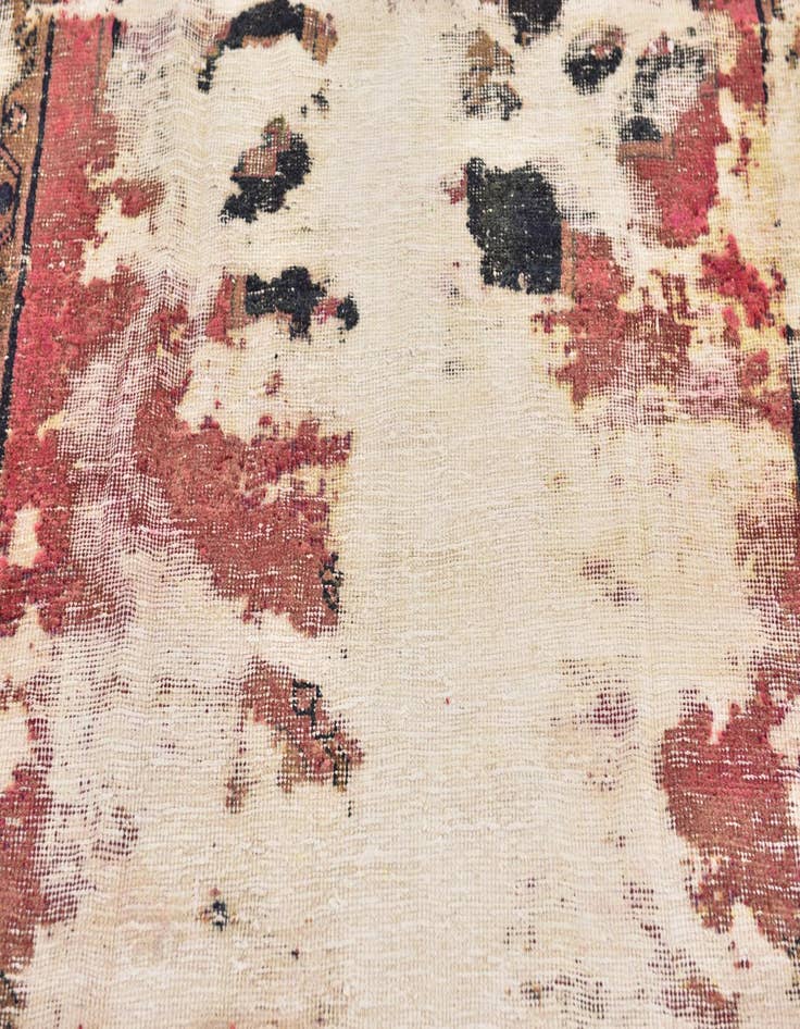 Detail image of  4' x 5' 3  Hand Knotted Ultra Vintage Persian Wool Rug
