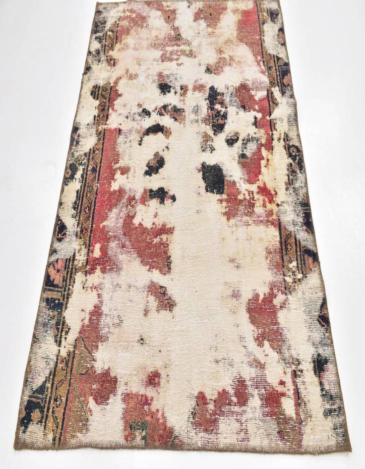 Detail image of  4' x 5' 3  Hand Knotted Ultra Vintage Persian Wool Rug