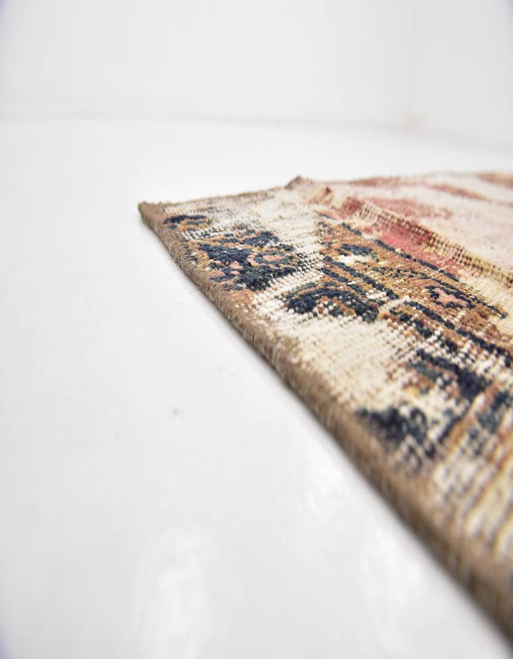 Detail image of  4' x 5' 3  Hand Knotted Ultra Vintage Persian Wool Rug