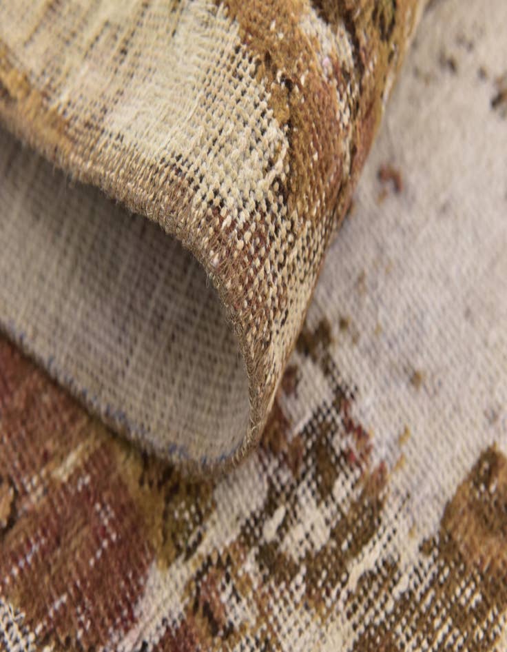 Detail image of  4' 8 x 6' 5  Hand Knotted Ultra Vintage Persian Wool Rug