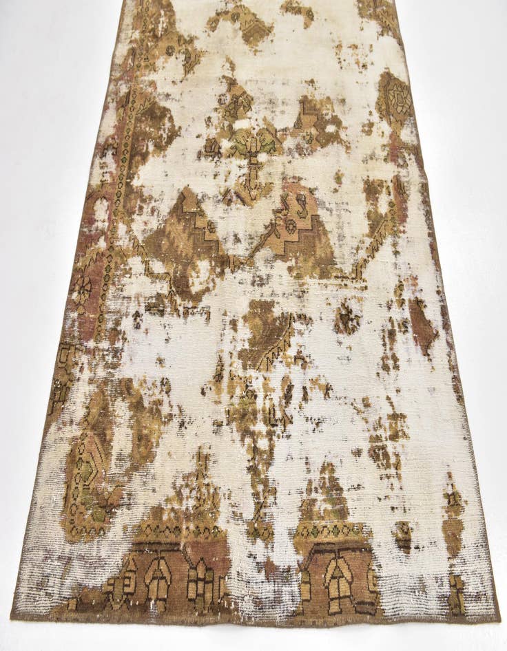 Detail image of  4' 8 x 6' 5  Hand Knotted Ultra Vintage Persian Wool Rug