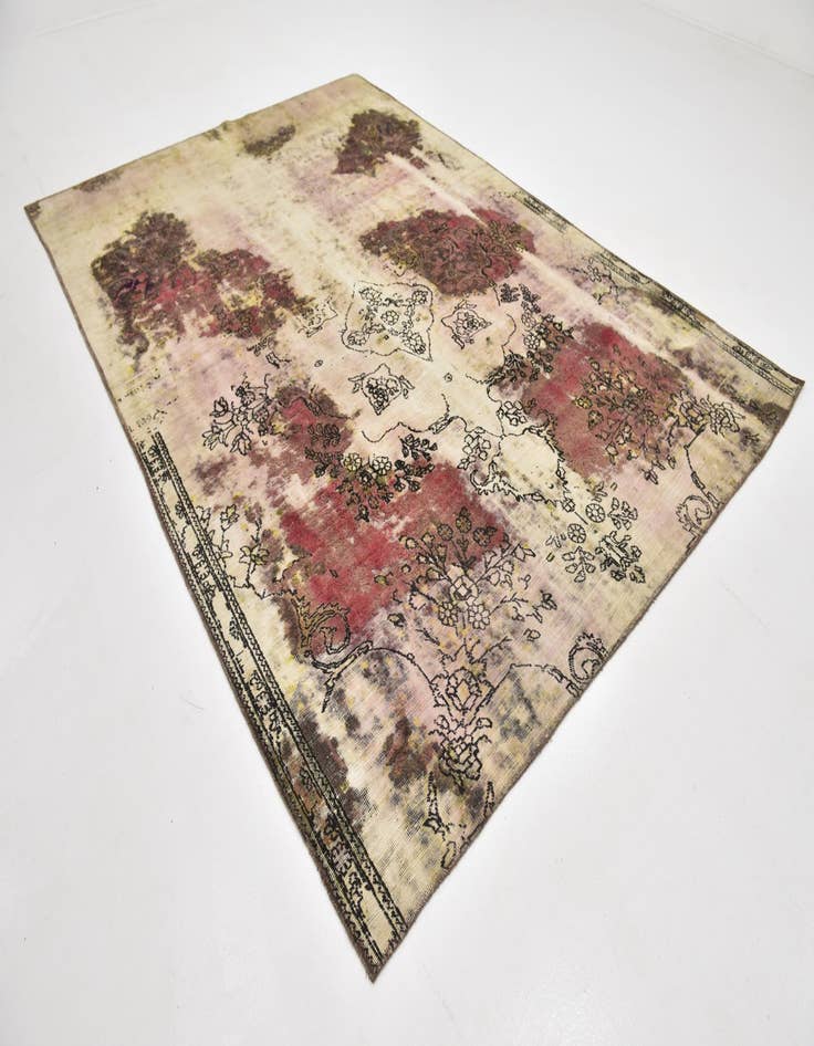 Detail image of  7' 3 x 10' 2  Hand Knotted Ultra Vintage Persian Wool Rug