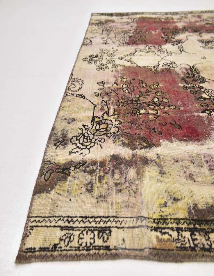 Detail image of  7' 3 x 10' 2  Hand Knotted Ultra Vintage Persian Wool Rug