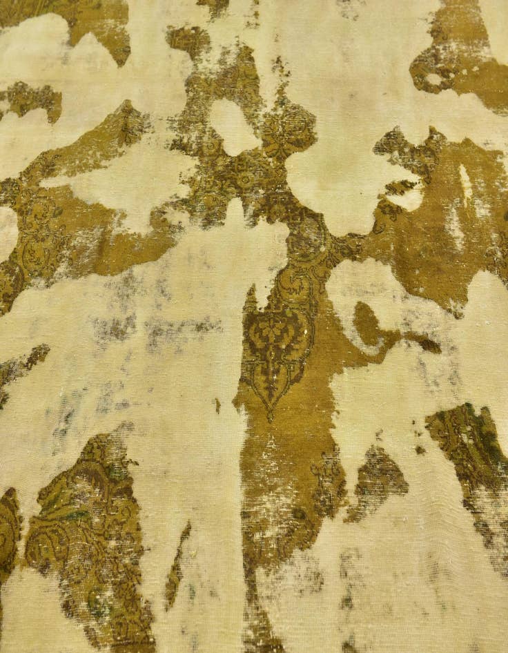 Detail image of  9' x 12'  Hand Knotted Ultra Vintage Persian Wool Rug