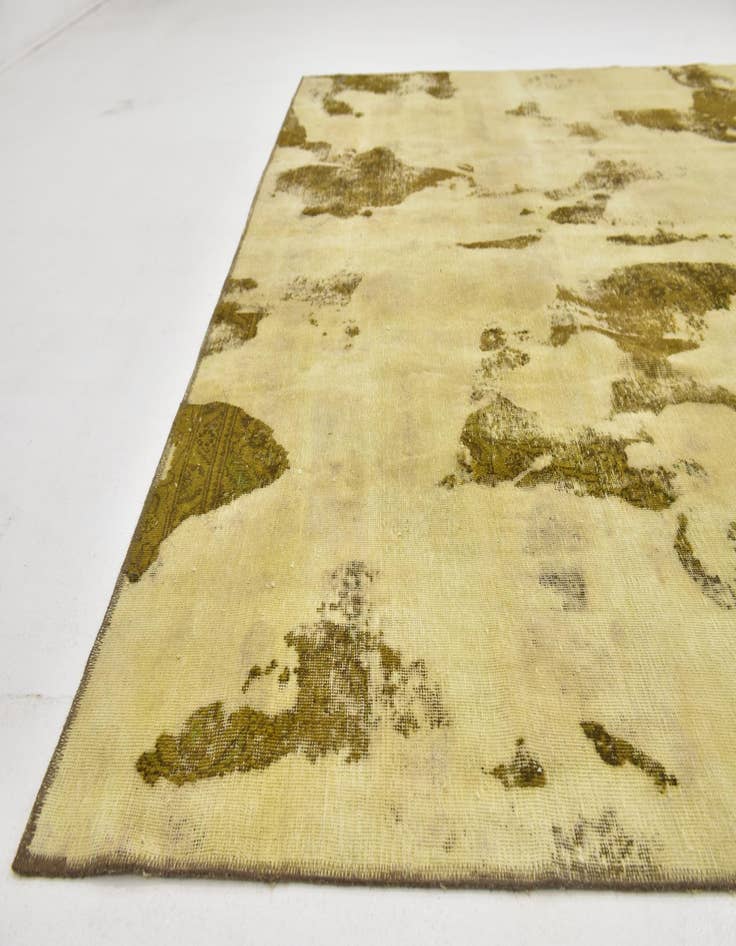 Detail image of  9' x 12'  Hand Knotted Ultra Vintage Persian Wool Rug