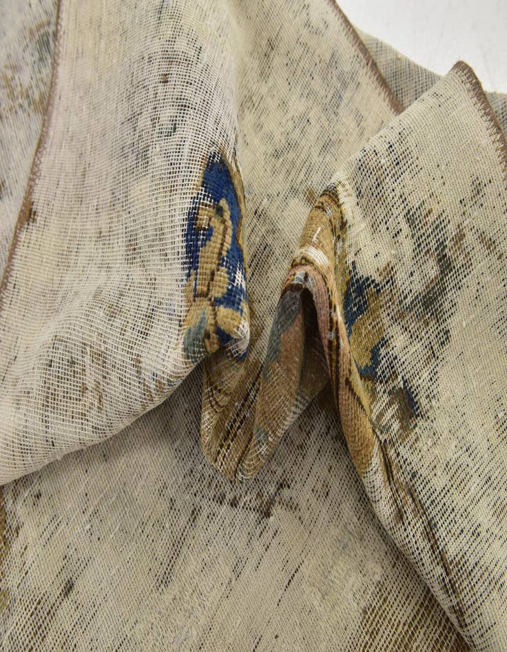 Detail image of  7' 4 x 9' 2  Hand Knotted Ultra Vintage Persian Wool Rug