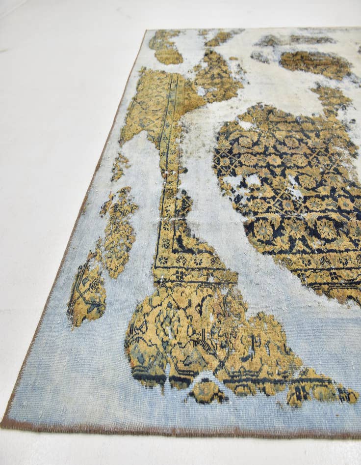 Detail image of  7' 10 x 11' 8  Hand Knotted Ultra Vintage Persian Wool Rug