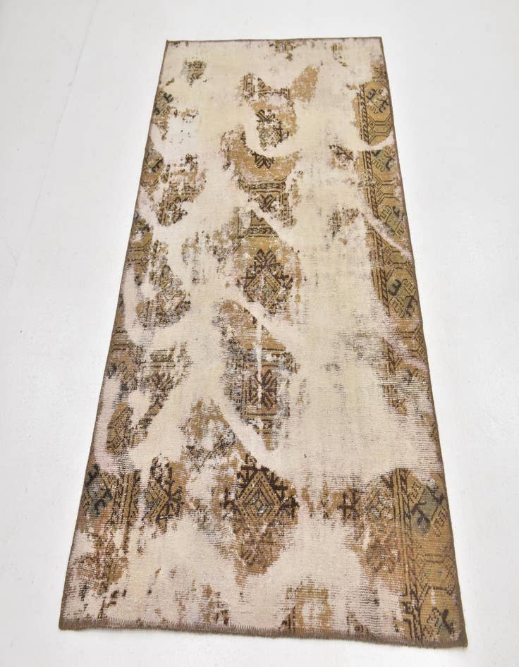 Detail image of  3' 9 x 5' 10  Hand Knotted Ultra Vintage Persian Wool Rug