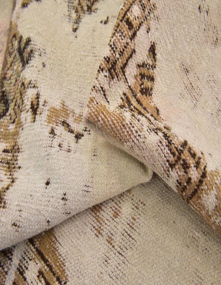 Detail image of  3' 9 x 5' 10  Hand Knotted Ultra Vintage Persian Wool Rug