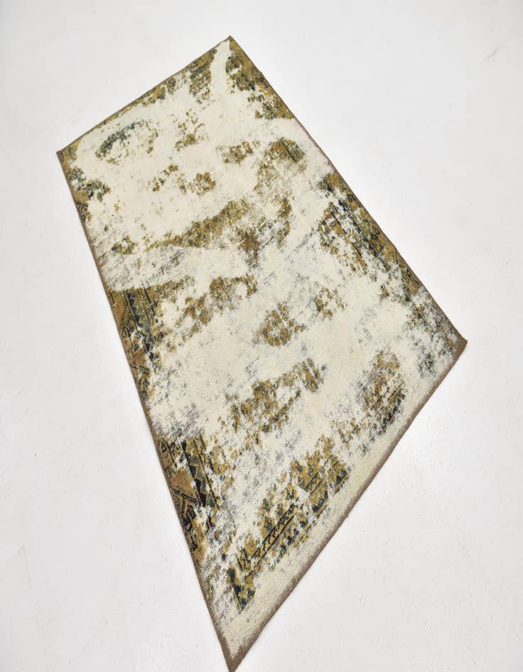 Detail image of  3' 10 x 6'  Hand Knotted Ultra Vintage Persian Wool Rug