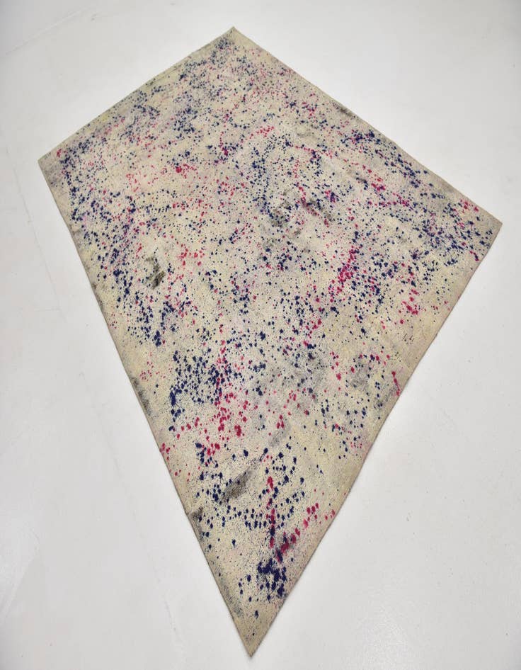 Detail image of  6' 10 x 9' 3  Hand Knotted Ultra Vintage Persian Wool Rug