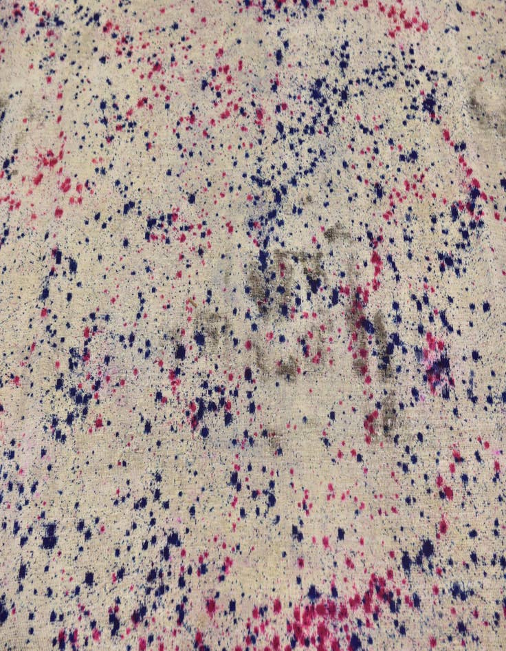 Detail image of  6' 10 x 9' 3  Hand Knotted Ultra Vintage Persian Wool Rug