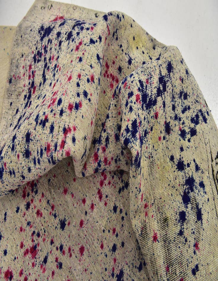 Detail image of  6' 10 x 9' 3  Hand Knotted Ultra Vintage Persian Wool Rug