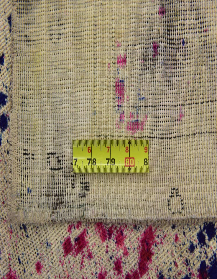 Detail image of  6' 10 x 9' 3  Hand Knotted Ultra Vintage Persian Wool Rug