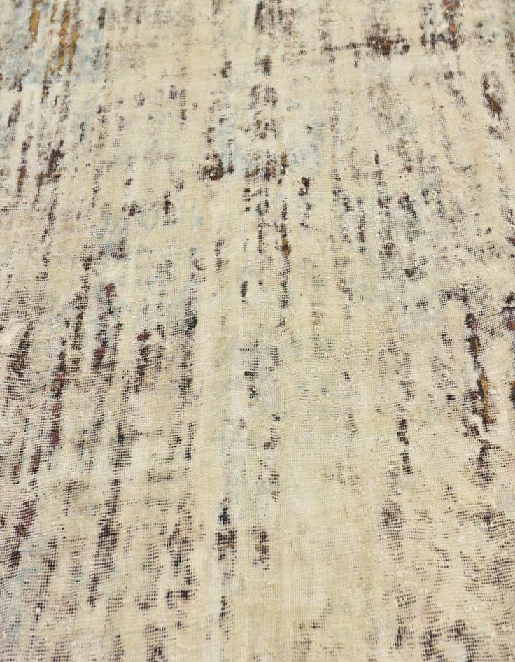 Detail image of  6' 2 x 9' 2  Hand Knotted Ultra Vintage Persian Wool Rug